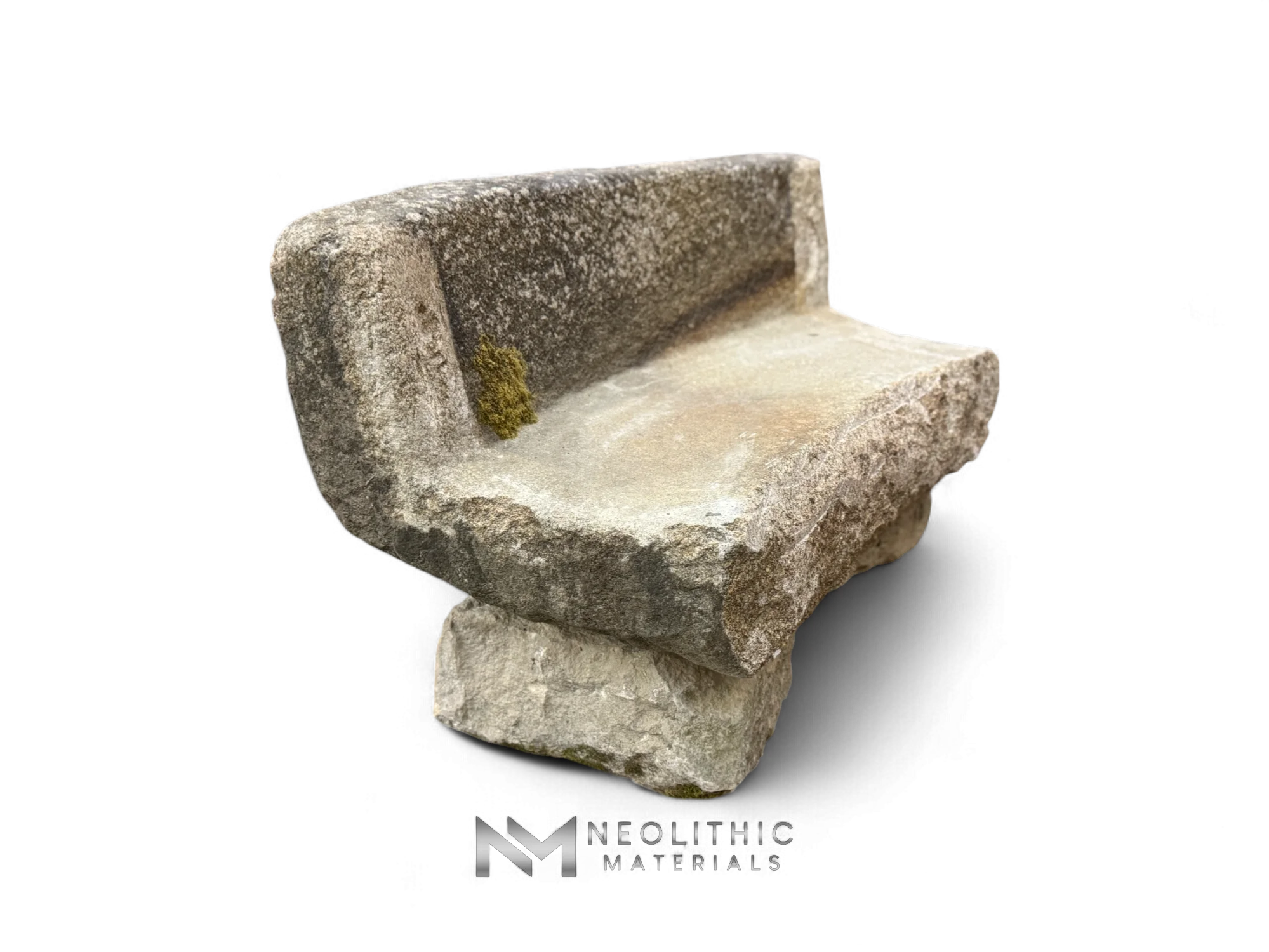 French Antique Granite Stone Mill used as Bench - Image 2